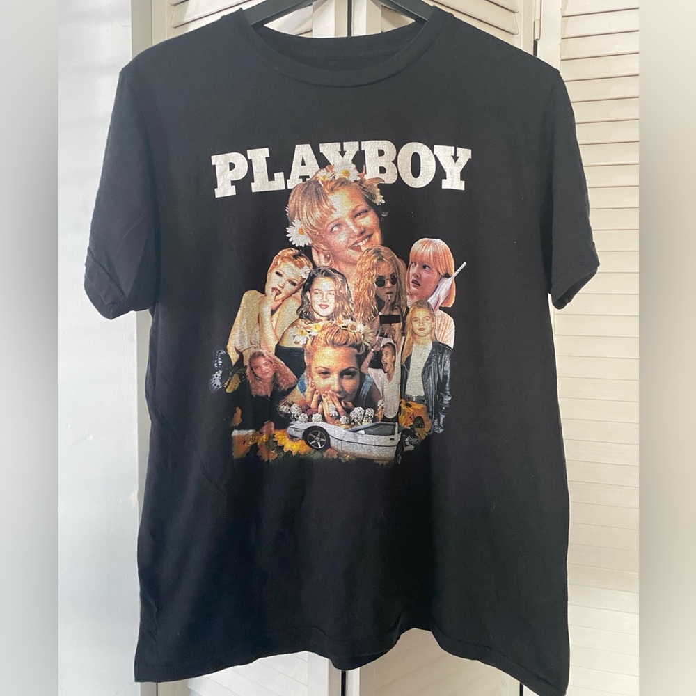 NWOT DREW BARRYMORE COLLAGE T-SHIRT 🌼